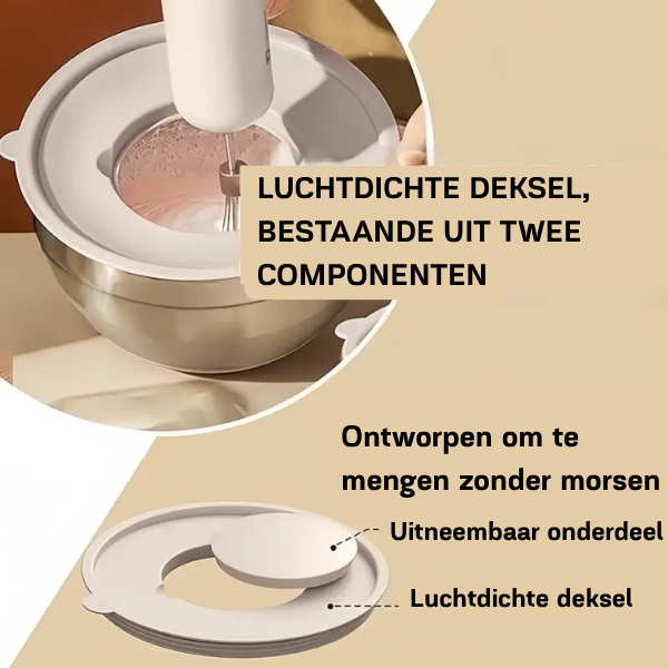 Deksela™ GripBowls multifunctionele RVS schalenset - Design & Dine