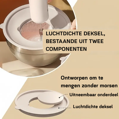 Deksela™ GripBowls multifunctionele RVS schalenset - Design & Dine