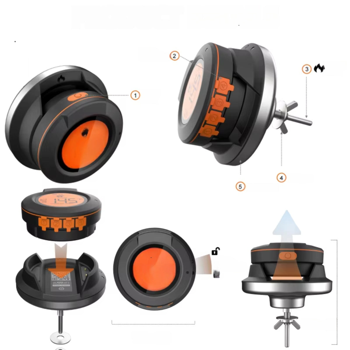 Ai BBQ temperatuurmeter + Gratis mobile app