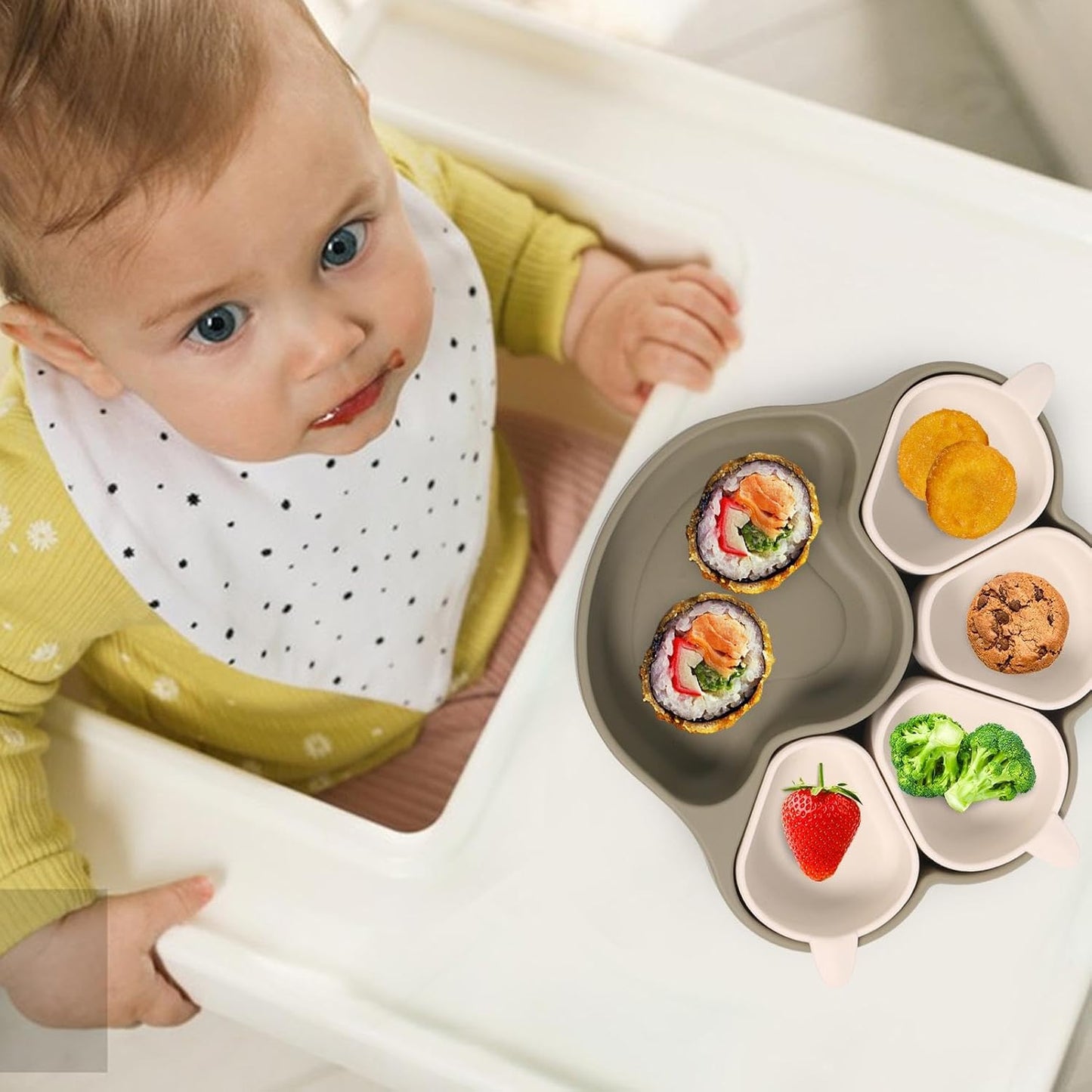 KleverKiddie™ StickyPaw - siliconen bordje - Design & Dine