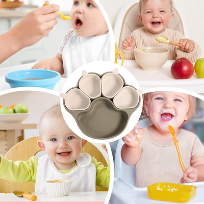 KleverKiddie™ StickyPaw - siliconen bordje - Design & Dine