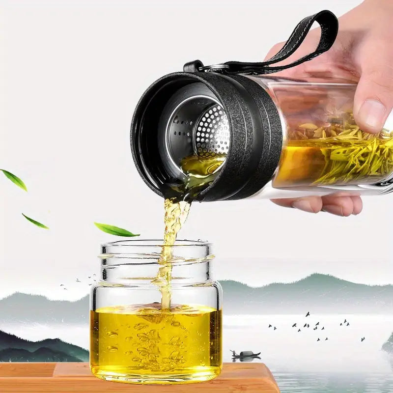 TeaNGo™ Glazen Thee Infuser Fles - Design & Dine