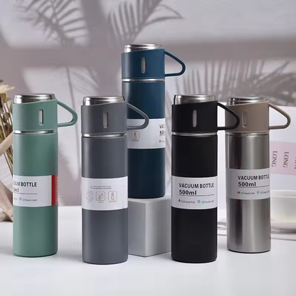 VacuSip-set met geïsoleerde thermosflessen