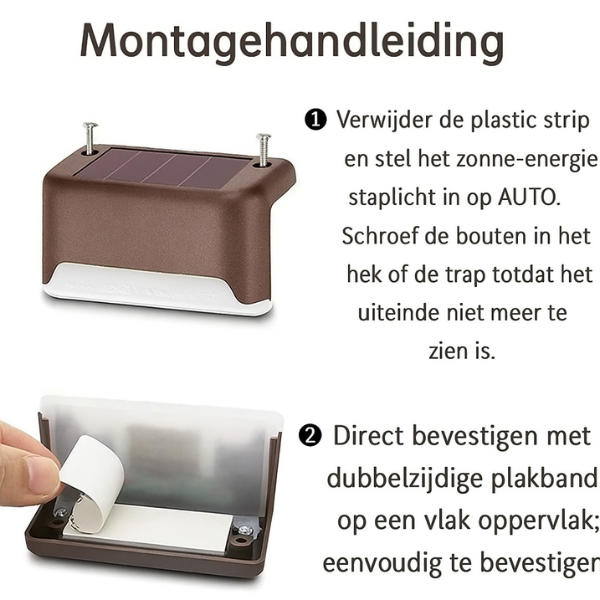 LumiStep - Draadloze solar ledlampen - Design & Dine