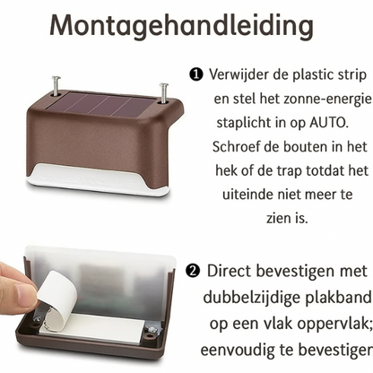 LumiStep - Draadloze solar ledlampen - Design & Dine