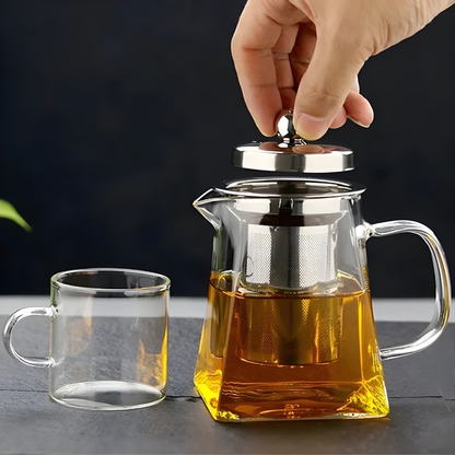 ClariTea Glazen Theepot