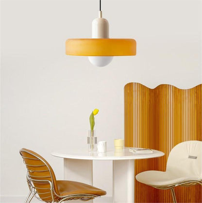 Colora Bauhaus Hanglamp Gekleurd Glas Rond Design