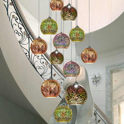 SparkBloom Glazen Hanglamp - 3D-Effect