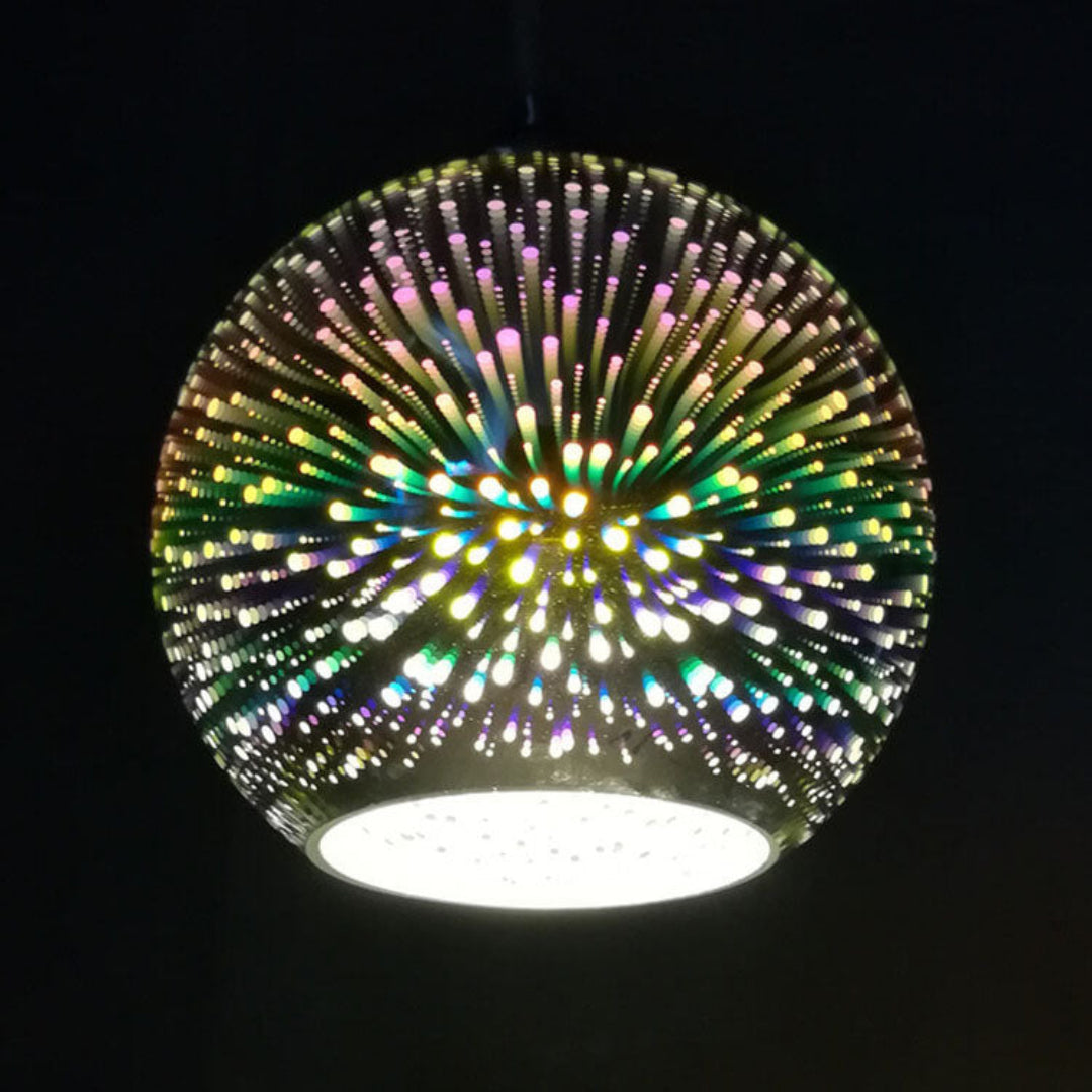 SparkBloom Glazen Hanglamp - 3D-Effect