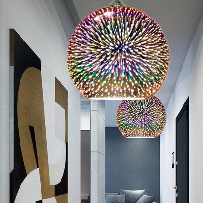 SparkBloom Glazen Hanglamp - 3D-Effect