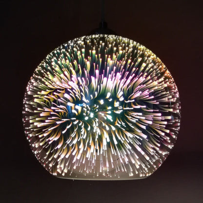 SparkBloom Glazen Hanglamp - 3D-Effect