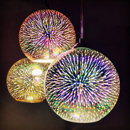 SparkBloom Glazen Hanglamp - 3D-Effect