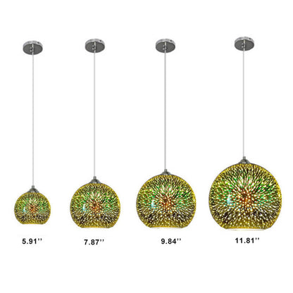 SparkBloom Glazen Hanglamp - 3D-Effect