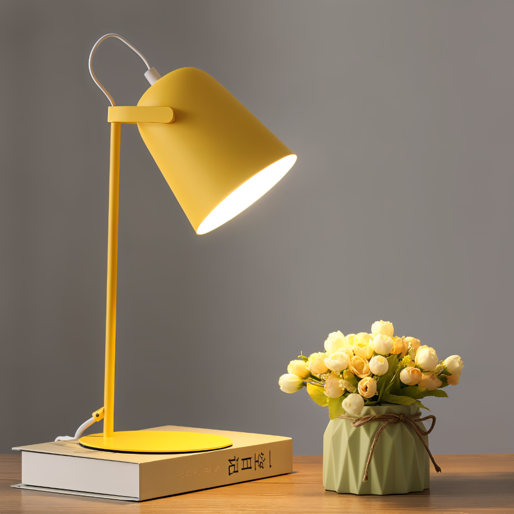 AuroraNord Draaibare Tafellamp - Verstelbare Macaron-Bureaulamp| Geel 1