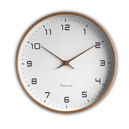 NordicTone Houten Wandklok - Stil Quartz