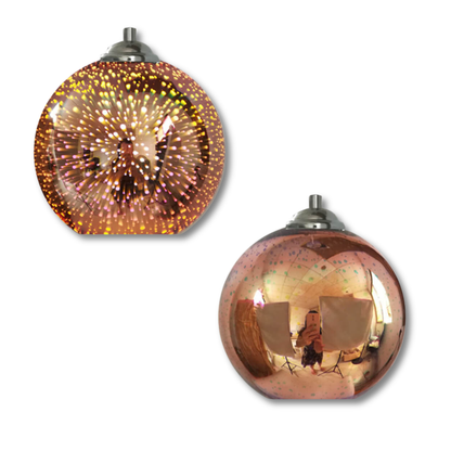 SparkBloom Glazen Hanglamp - 3D-Effect