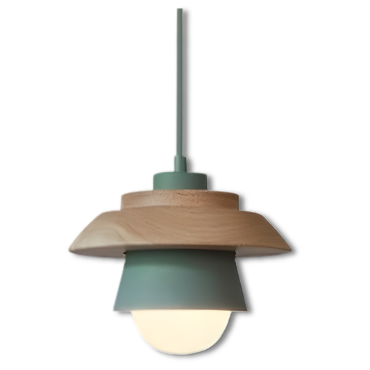 SkandiAura Hanglamp – Houten Accenten