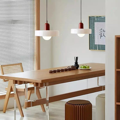 Colora Bauhaus Hanglamp Gekleurd Glas Rond Design