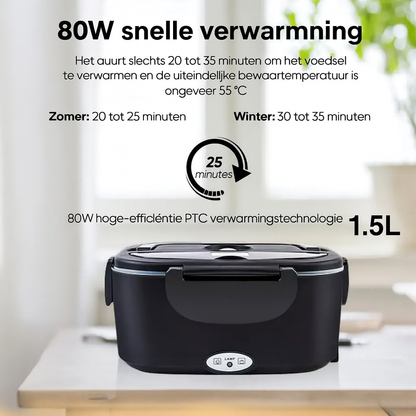 Heat & Eat - Elektrisch verwarmde lunchbox