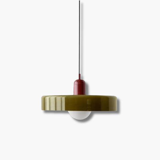 Colora Bauhaus Hanglamp Gekleurd Glas Rond Design
