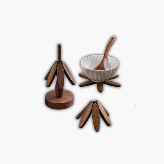 Uitschuifbare Houten Boom Onderzetter