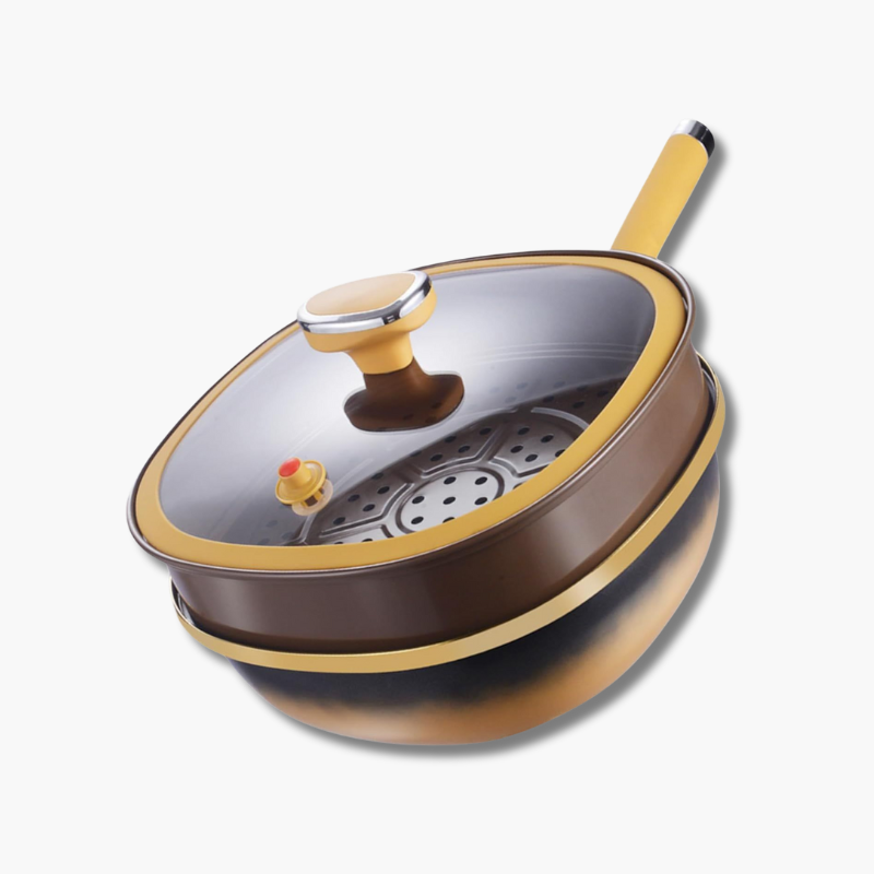 Culinara Titanium  anti-aanbakpan met stoomfunctie