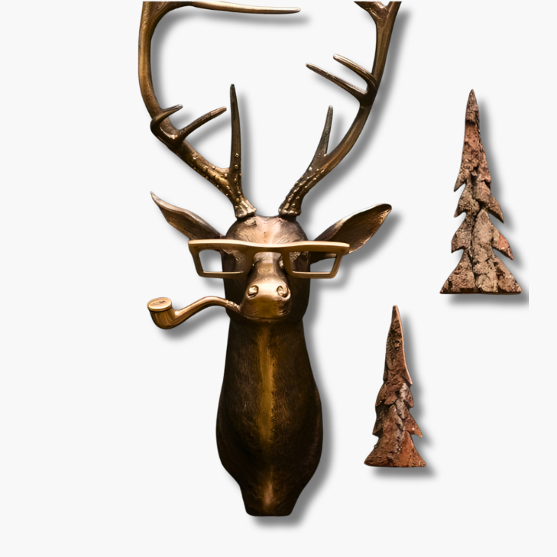 WildCharm Wanddecoratie Met Dierenkop