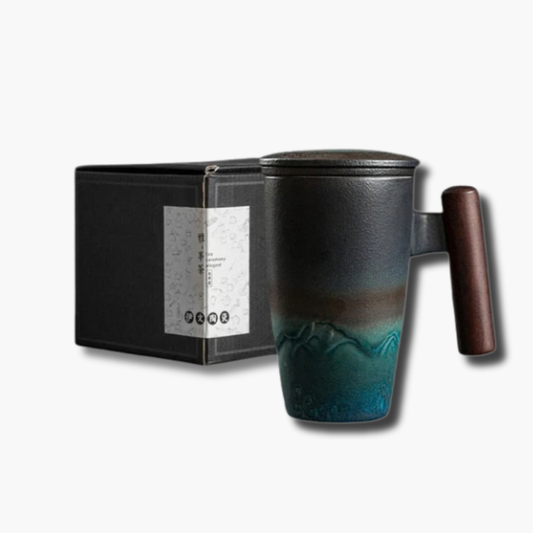 Keramische mok voor koffie en the