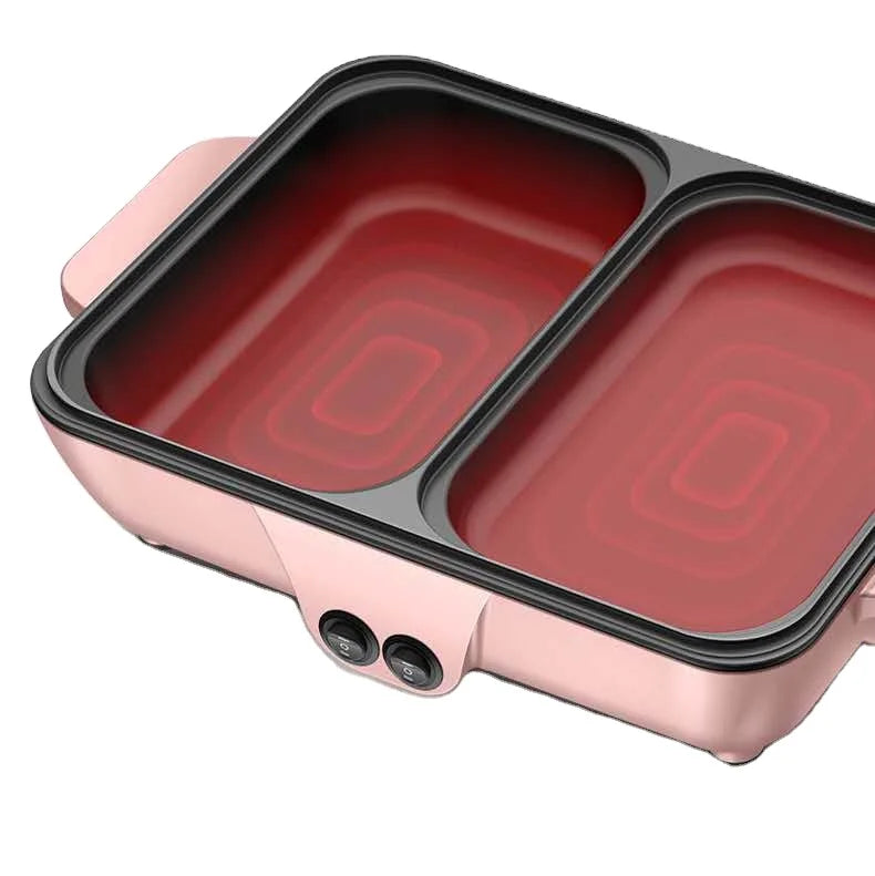 2 in 1 Electric Hot Pot met Grill