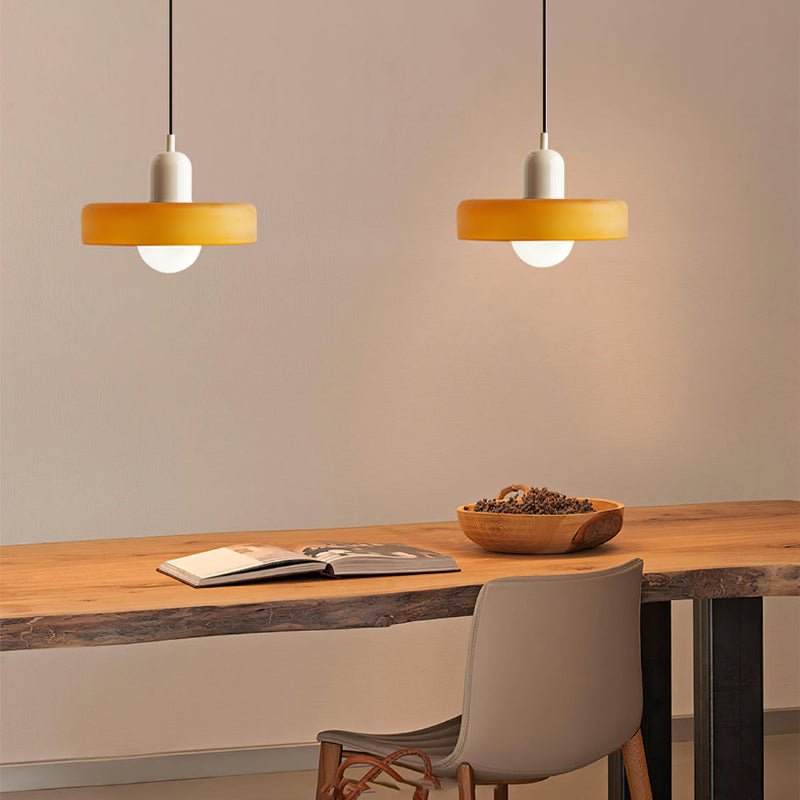 Colora Bauhaus Hanglamp Gekleurd Glas Rond Design