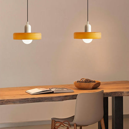 Colora Bauhaus Hanglamp Gekleurd Glas Rond Design