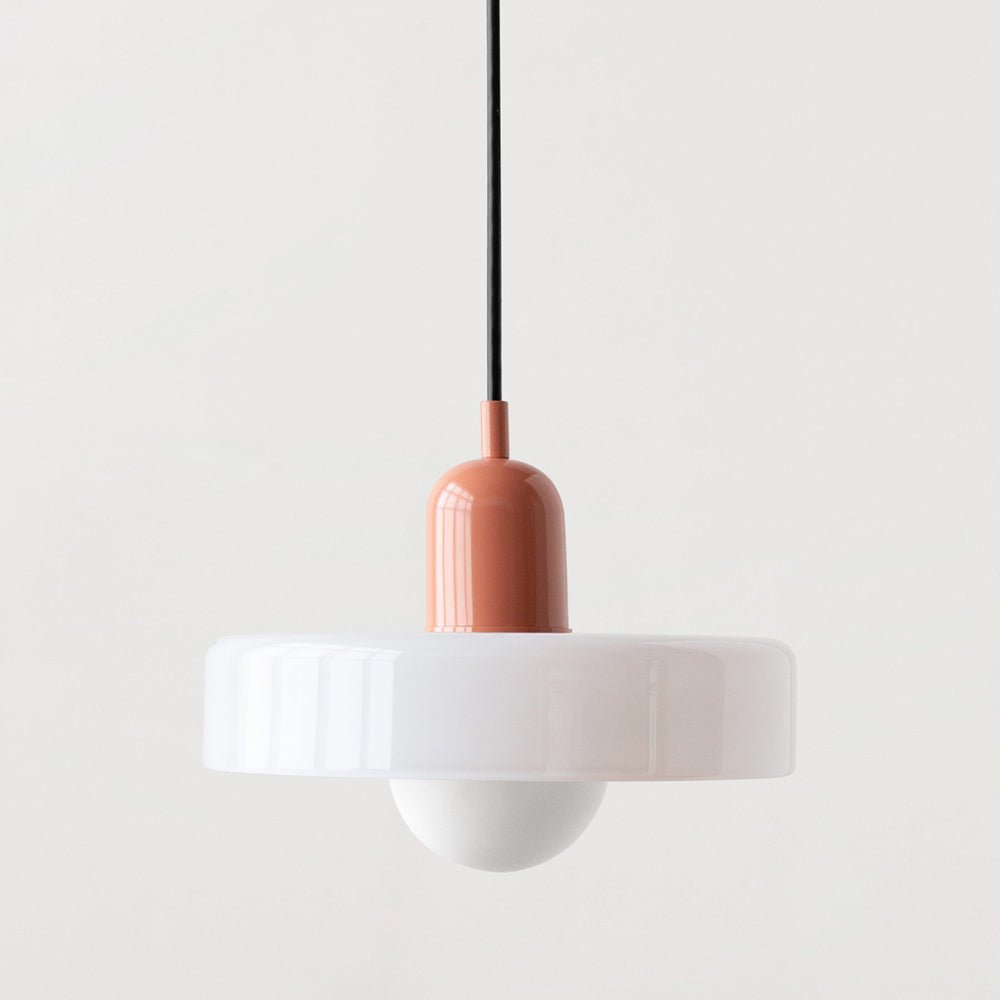 Colora Bauhaus Hanglamp Gekleurd Glas Rond Design