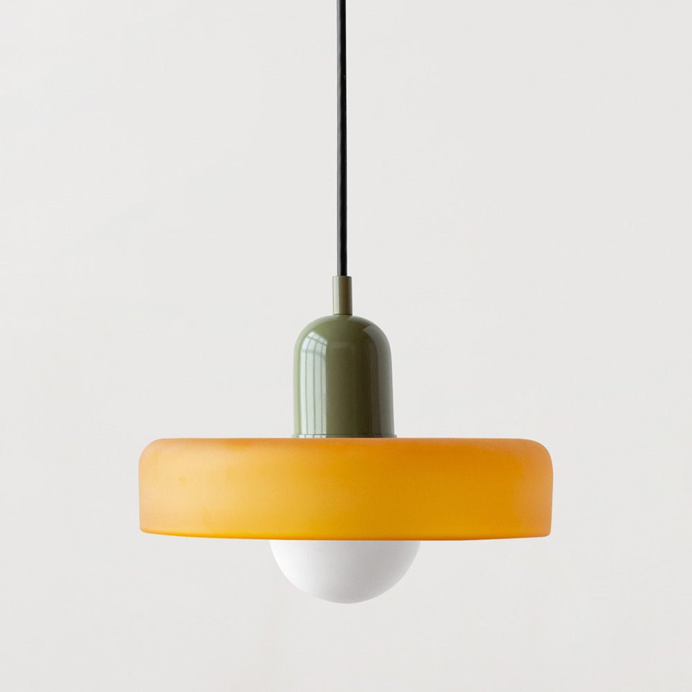 Colora Bauhaus Hanglamp Gekleurd Glas Rond Design
