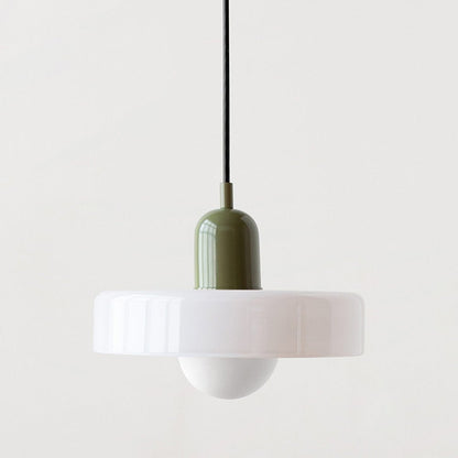 Colora Bauhaus Hanglamp Gekleurd Glas Rond Design