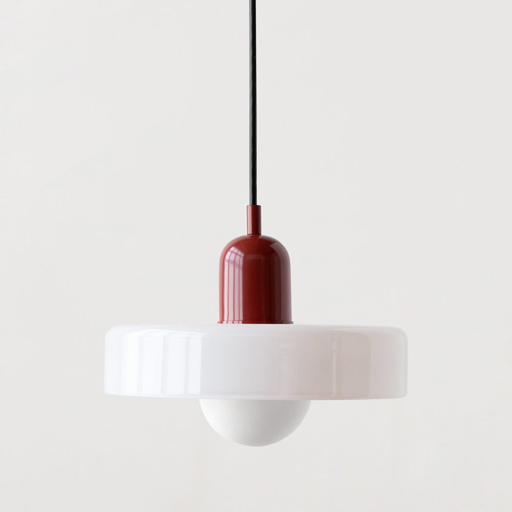 Colora Bauhaus Hanglamp Gekleurd Glas Rond Design