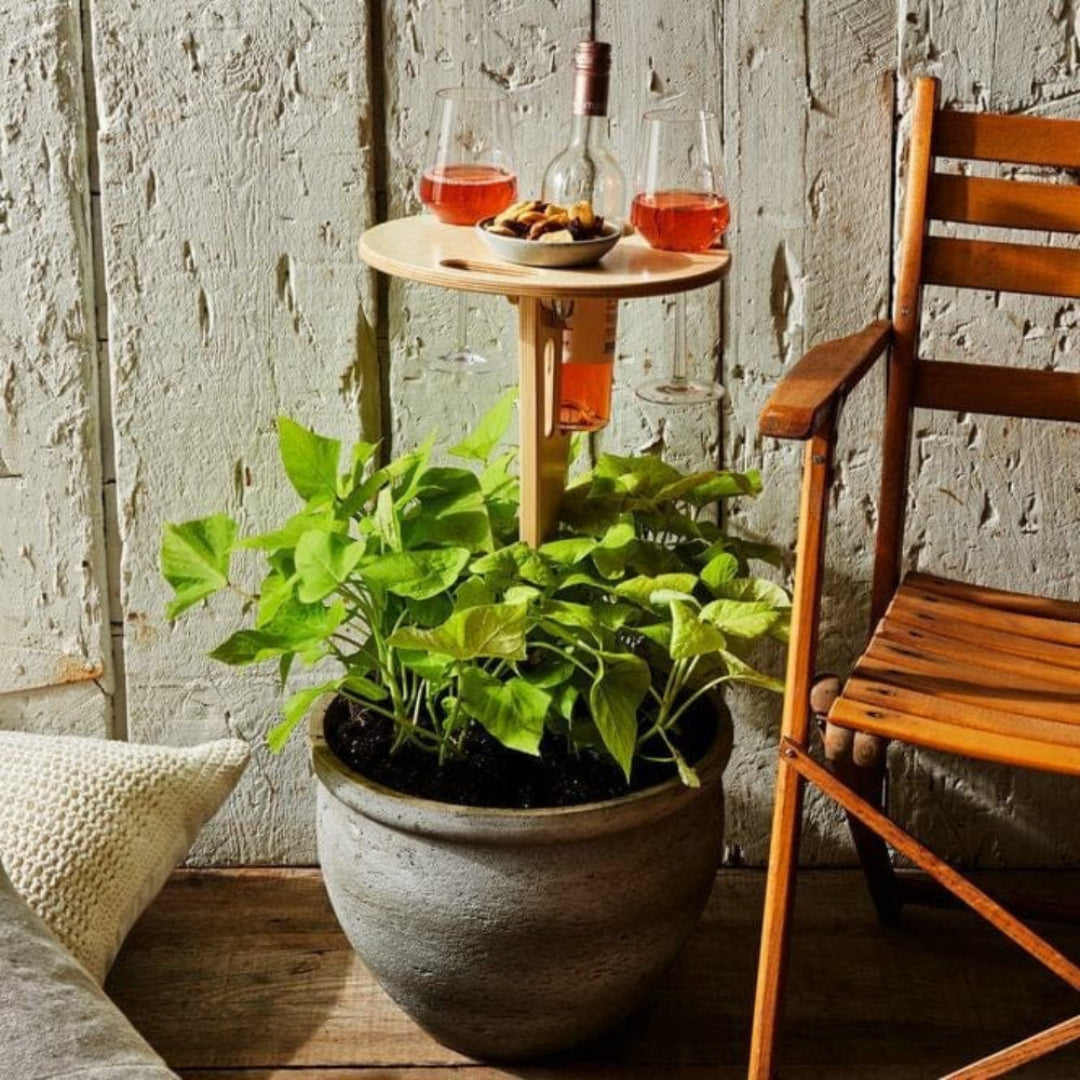 VinePicnic Opvouwbare Wijntafel - Houten Buitentafel