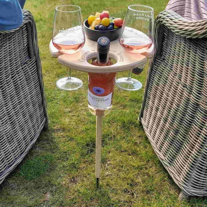 VinePicnic Opvouwbare Wijntafel - Houten Buitentafel