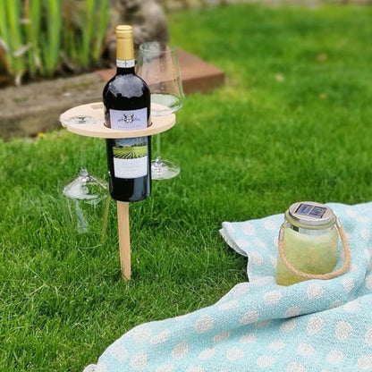 VinePicnic Opvouwbare Wijntafel - Houten Buitentafel