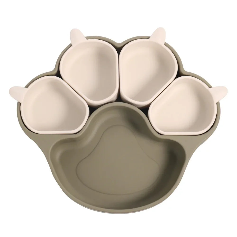 KleverKiddie™ StickyPaw - siliconen bordje - Design & Dine
