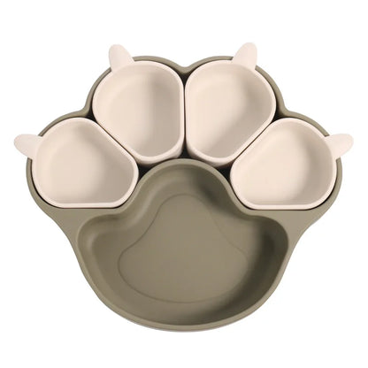 KleverKiddie™ StickyPaw - siliconen bordje - Design & Dine