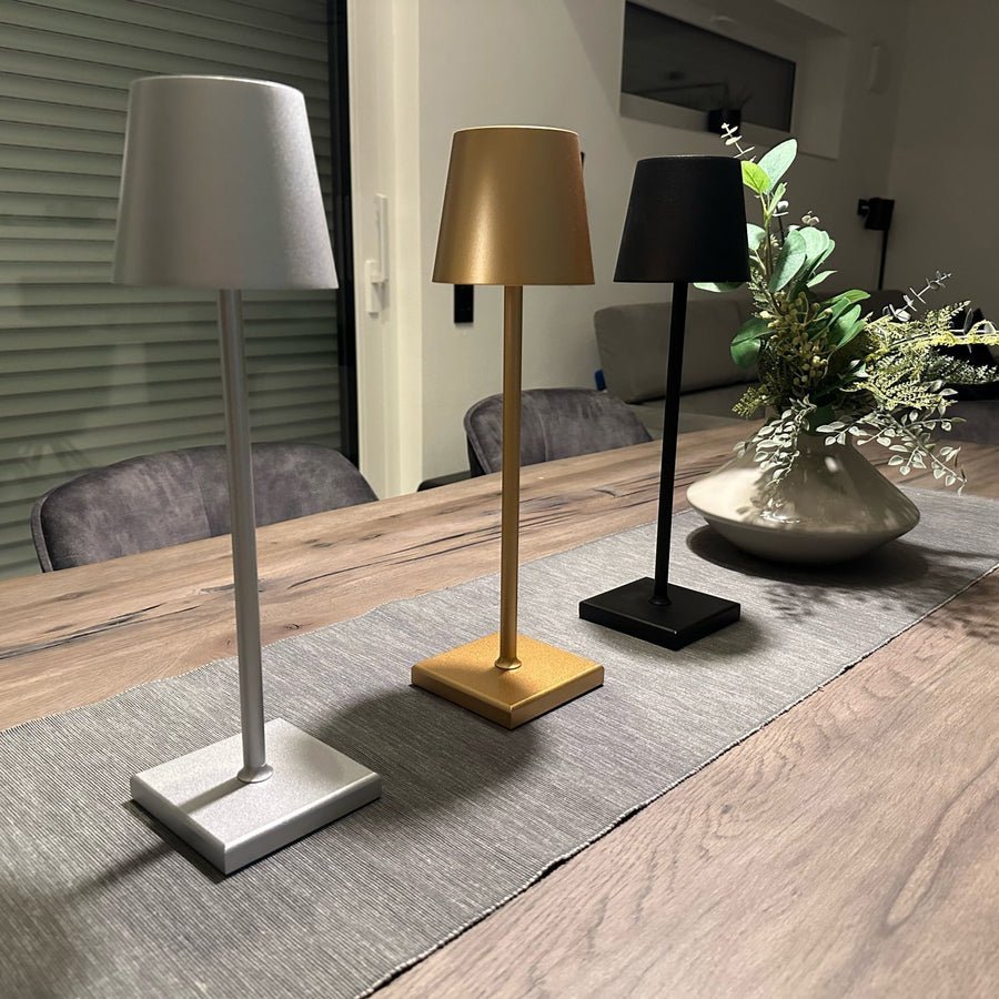 NordicGlow Draadloze Tafellamp – Dimbare LED
