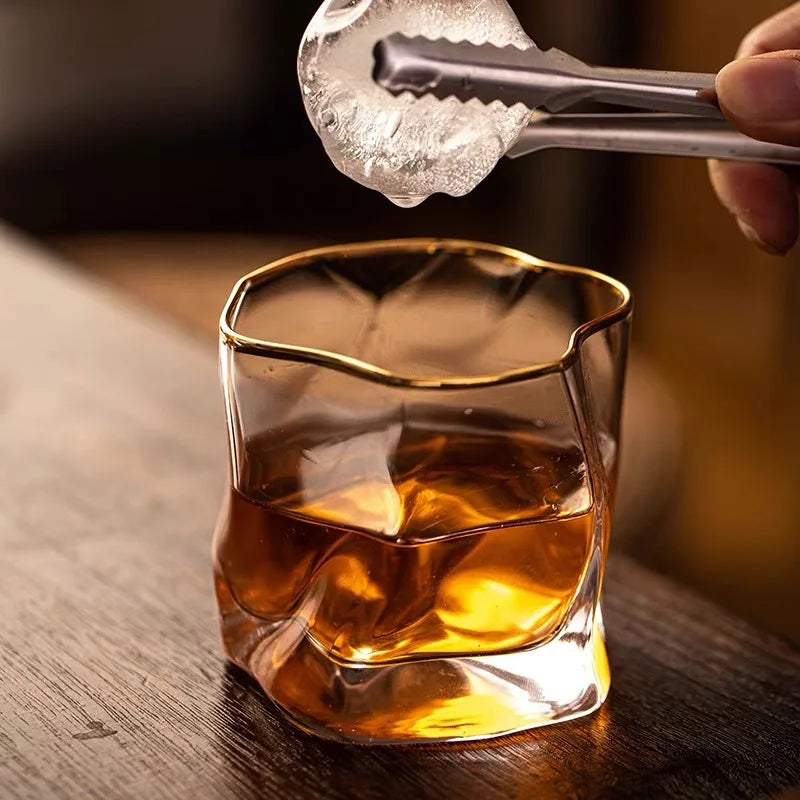 Whiskyglazen met textuur