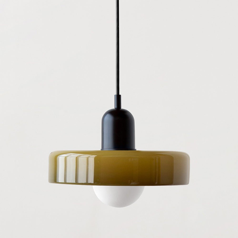 Colora Bauhaus Hanglamp Gekleurd Glas Rond Design
