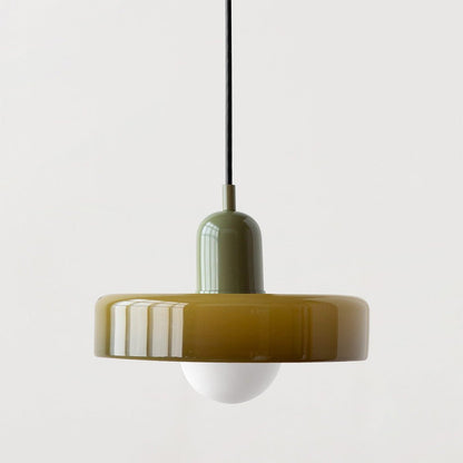 Colora Bauhaus Hanglamp Gekleurd Glas Rond Design