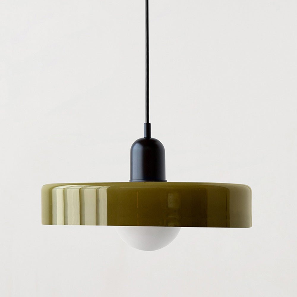 Colora Bauhaus Hanglamp Gekleurd Glas Rond Design