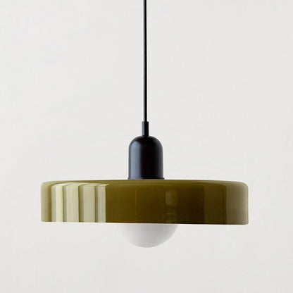 Colora Bauhaus Hanglamp Gekleurd Glas Rond Design