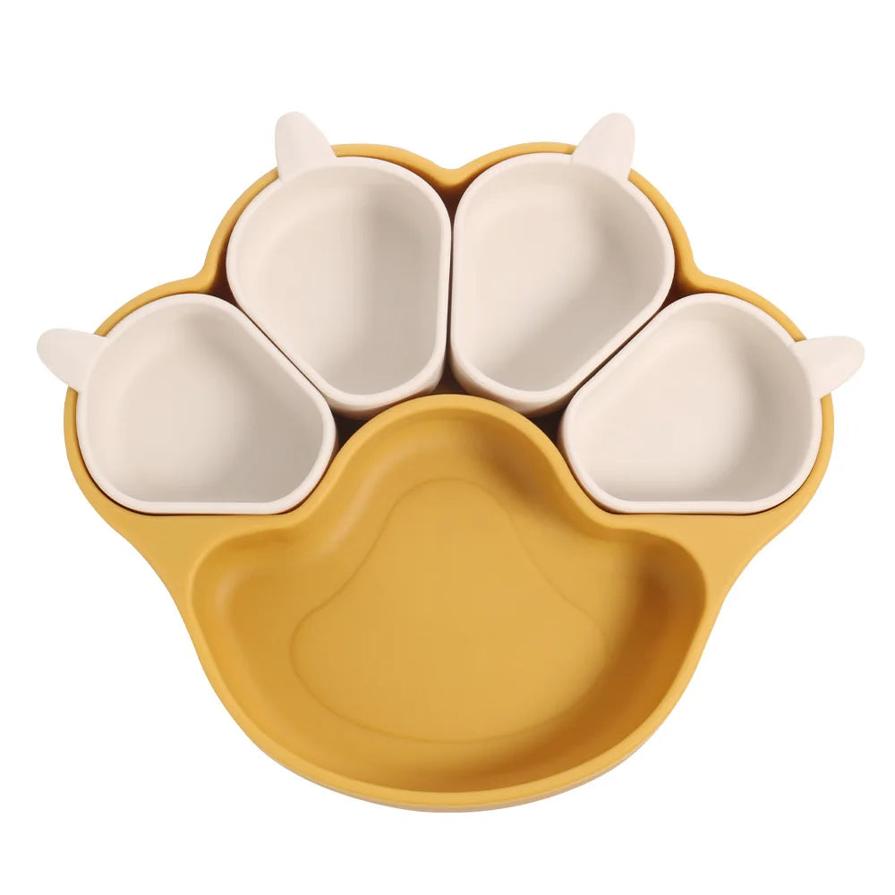 KleverKiddie™ StickyPaw - siliconen bordje - Design & Dine