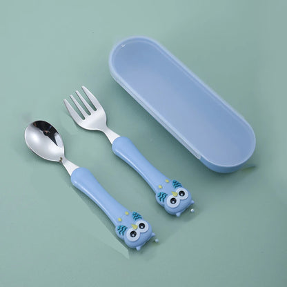 KleverKiddie™ Eerste uilen bestekje - Design & Dine