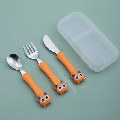 KleverKiddie™ Eerste uilen bestekje - Design & Dine
