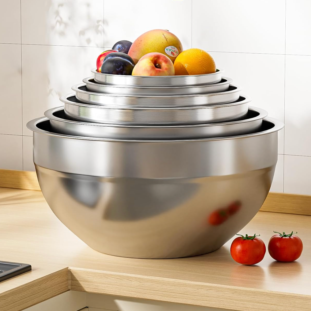 Deksela™ GripBowls multifunctionele RVS schalenset - Design & Dine